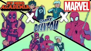 MHA X Danny Phantom X Marvel