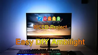 DIY the easiest and cheapest Ambilight with WLED and Ambibox for PC monitor or TV
