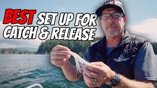 How To Rig Up A Hoochie With a Single Barbless Hook - BEST SETUP WHEN RELEASING FISH