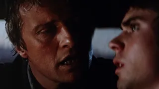 The Hitcher (1986) - Ryder threatens Jim (thriller at its best!)