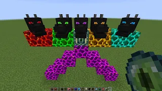 what if you create a MULTI DRAGON GOLEM in MINECRAFT