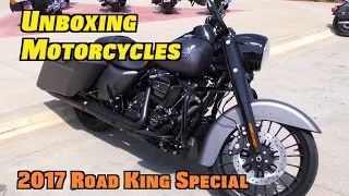 New Motorcycle Unboxing-Test Ride - 2017 Harley Road King Special