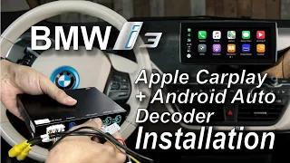 Apple #Carplay & #AndroidAuto Install to #BMWi3 #iDriveNBT [ENG SUB]