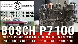 IN UNDER 1 HR! Bosch P7100 Rebuild 4 MINT 5.9L 1995 Dodge Ram x  @WatchWesWork Unicorns are Real!