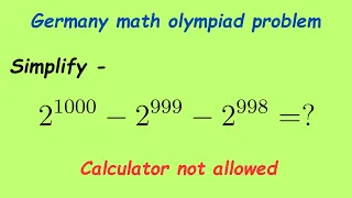 Germany math olympiad problem | A cute exponents problem |
