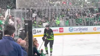 The Dallas Stars Vs Vancouver Canucks Warm Up￼