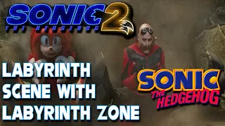 Sonic 2 Labyrinth Scene with Labyrinth Zone