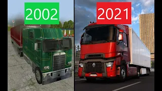 EVOLUTION of EURO TRUCK SIMULATOR and SCS Software 2002-2021 (plus ATS and 18 Wheels of Steel)