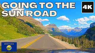 Going to the Sun Road 4K scenic drive (Part 1) | Glacier National Park | Montana