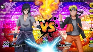 QUI EST LE MEILLEUR ?! Naruto Final Showdown OU Sasuke Final Showdown - NxB NV 4th Anniversary