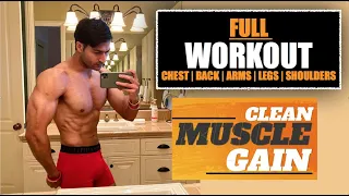 Complete Workout Plan for CLEAN MUSCLE GAIN program by Guru Mann