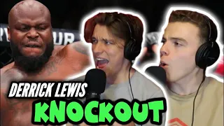 KNOCKOUT! - Derrick Lewis vs Rodrigo Nascimento Reaction