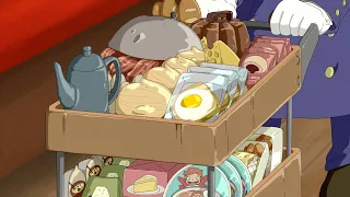 지브리 센과 치히로 기차먹방 / GHIBLI THE SPIRITED AWAY ON THE TRAIN /MUKBANG ANIMATION /사실만만 / Sasilmanman