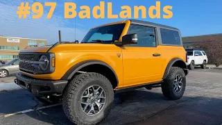 2021 Ford Bronco Badlands in Cyber Orange known as #97