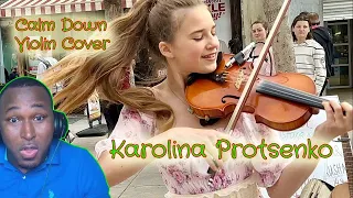 Karolina Protsenko - Calm Down - Rema | Violin Cover (First Time Reaction) So much JOY!!!