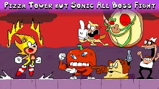 Pizza Tower but Sonic All Boss Fight Animation