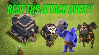 STRONGEST TH9 ATTACK STRATEGY! GOBOLALOON - ATTACK STRATEGY - CLASH OF CLANS