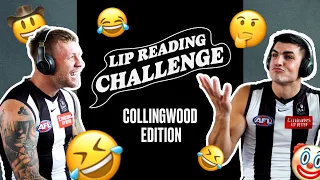 LIP READING CHALLENGE | COLLINGWOOD EDITION 😂