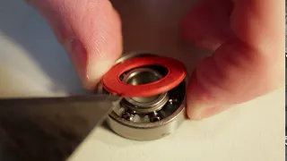 Removing bearing shields from skateboard bearings