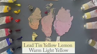 Vicki Norman compares Michael Harding's Lead Tin Yellow Lemon and Warm Light Yellow