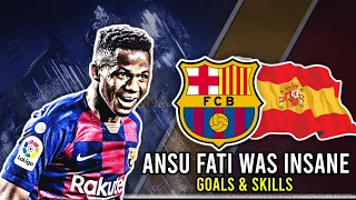 ANSU FATI WAS INSANE BEFORE HIS INJURY