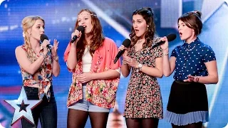 Disney singers Misstasia want EVERYONE to be happy, like ALL the time! | Britain's Got Talent 2015