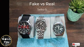 Fake vs Real: A Seiko 5 comparison