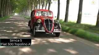 Simca 5 - Fiat 500 Topolino A - a Small Franco-Italian Passenger Car