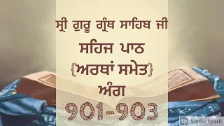 Ang 901-903|Sehaj Path Sri Guru Granth Sahib Ji |Gurbani Vichar