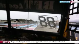 Morgan réalise un Baptême dans un camion de course au Circuit Paul Ricard