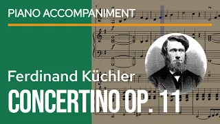 Küchler - Concertino Op. 11, 1st mov. Allegro moderato Piano Accompaniment | play along sheet music