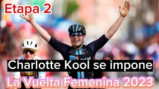 La Vuelta a España Femenina 2023 •Etapa 2• Victoria de Charlotte Kool
