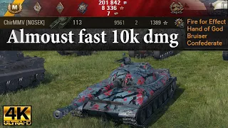 113  video in Ultra HD 4K🔝 Almoust fast 10k dmg, 1840 block, 1389 exp 🔝 World of Tanks ✔️