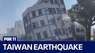 Taiwan earthquake: Buildings damaged, tsunami warning issued