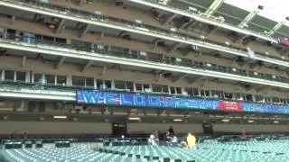 Progressive Field in Cleveland awaiting a baseball game