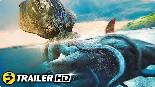 MEG 2: THE TRENCH (2023) “Megalodon vs. Giant Kraken Fight” Trailer | Jason Statham Movie