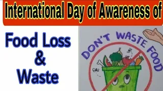 STOP FOOD WASTING DRAWING VERYEASY/#FOODDAY /HOWTODRAW FOODDAY POSTER/AGAINST FOOD WASTING AWARENESS