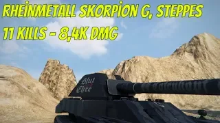 Wot Rheinmetall Skorpion G SS Skin, Steppes | 11 KILLS | 8,4K DMG