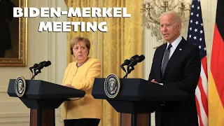BIDEN-MERKEL MEETING: German Chancellor meets US President in Washington DC