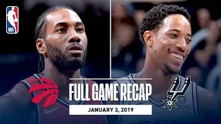 Full Game Recap: Raptors vs Spurs | Kawhi Leonard Returns To San Antonio For The First Time