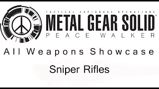 Metal Gear Solid Peace  Walker - All Weapons Showcase - Sniper Rifles