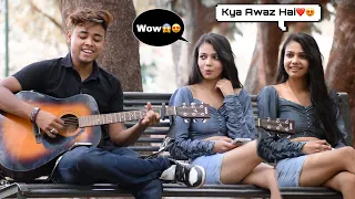 Singing Prank With Twist In Public | Pasoori & Hindi Songs Mashup Amazing Girl Reactions😍| Jhopdi K