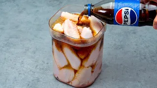 Just pour Pepsi over chicken wings! You will forget about KFC