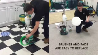 Bissell Big Green Commercial Easy Motion 13in.W Floor Scrubber and Buffer Machine  1/2 HP 175 RPM Mo