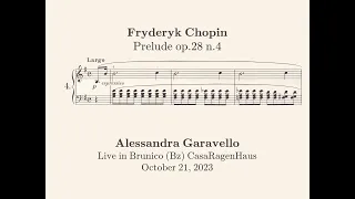 Fryderyk Chopin Prelude No 4 in E minor, Op 28 - Alessandra Garavello, Piano