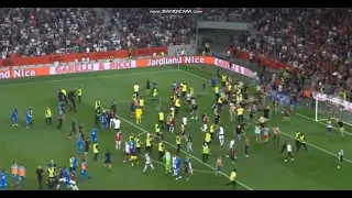 FANS FIGHT NICE VS MARSEILLE (LUTTE)