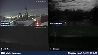 Live views from Ukraine 03/01/2023 A - Kharkiv, Kyiv, Dnipro, Zaporizhzhia and other cities