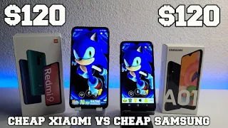 Cheap Xiaomi vs Cheap Samsung! Smartphone comparison! Redmi 9 vs Galaxy A01 Camera/Gaming/Speed test