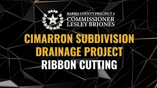 RIBBON CUTTING: Cimarron subdivision drainage project