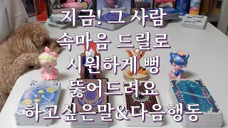 타로- 지금! 그 사람 속마음 시원하게 드릴로 뻥~ 뚫어드려요, 하고싶은말, 다음행동